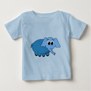 ブルーエレファントTシャツ ベビーTシャツ