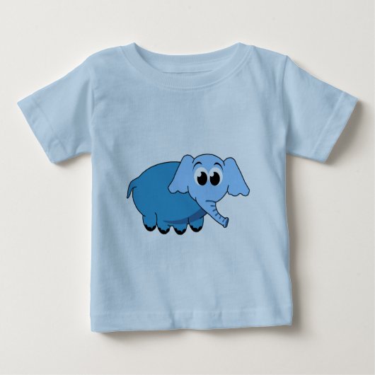 ブルーエレファントTシャツ ベビーTシャツ (正面)