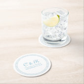 ブルーエンキルドラウンド紙コースター ラウンドペーパーコースター (インサイチュ)