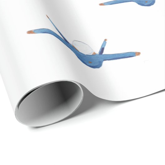 ブルーエンジェルのギフトのゆがみ ラッピングペーパー (ロールコーナー)