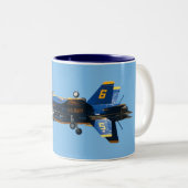 ブルーエンジェルのソロ- Fortus ツートーンマグカップ (正面右)