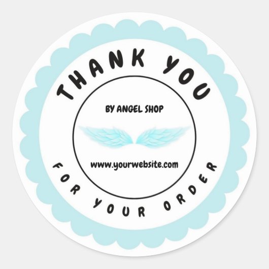 ブルーエンジェルウィングスカスタマイズク ラウンドシール (正面)