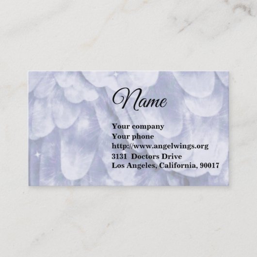 ブルーエンジェルウィング 名刺 (正面)