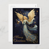 ブルーエンジェルクリスマスに天国の喜び シーズンポストカード (正面/裏面)