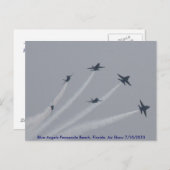 ブルーエンジェルズペンサコーラビーチフロリダエアショー ポストカード (正面/裏面)