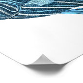 ブルーエンジェルフィッシュコースタルウォールアートデコールポスター ポスター (角)