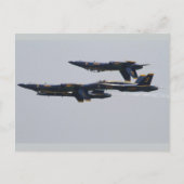 ブルーエンジェル飛んでいるズオーバーペンサコーラビーチ,フロリダ ポストカード (正面)