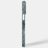 ブルーエンボスメタリックなルック装飾 Case-Mate iPhoneケース (裏面 / 右)