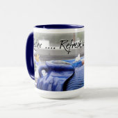 ブルーオアシスムグ#001 マグカップ (正面左)