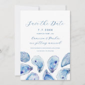 ブルーオイスターウォーター結婚カラー セーブザデート (正面)