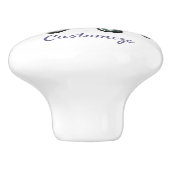 ブルーオクトパスサンダーコーブ セラミックノブ (側面)