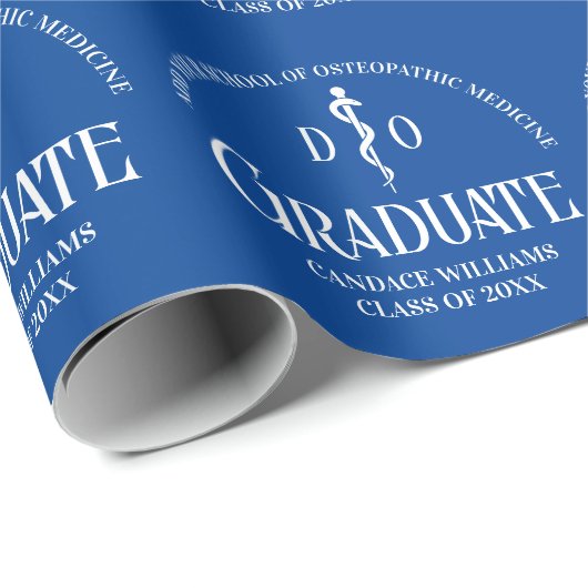 ブルーオステオパシー医学校卒業会 ラッピングペーパー (ロールコーナー)
