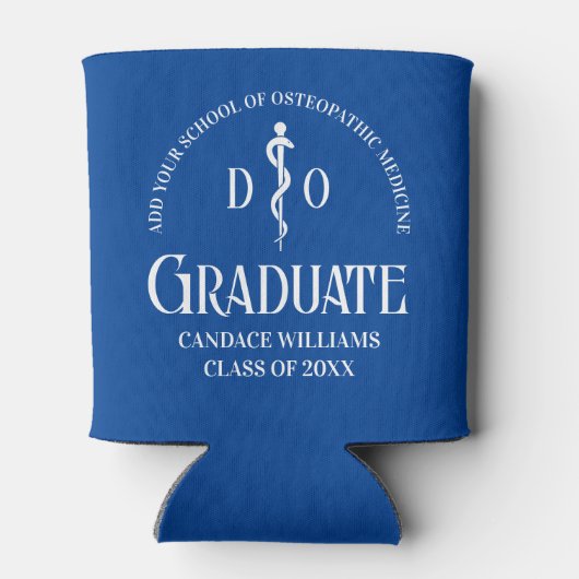 ブルーオステオパシー医学校卒業会 缶クーラー (裏面)