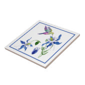 ブルーオダマキ(植物)ガーデンハミングバード タイル (側面)