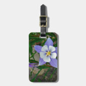 ブルーオダマキ（植物） ラゲッジタグ (正面縦)