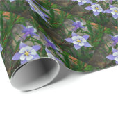 ブルーオダマキ(植物) ラッピングペーパー (ロールコーナー)