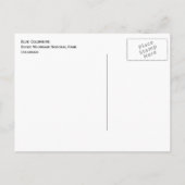 ブルーオダマキ（植物）ロッキーマウンテン国立公園 ポストカード (裏面)