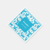 ブルーオトミ赤ちゃんシャワーペーパーナプキン スタンダードカクテルナプキン (角)