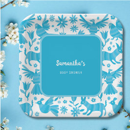 ブルーオトミ・メキシカンベイビーシャワー紙プレート ペーパープレート