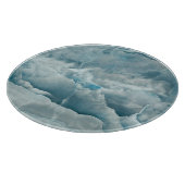 ブルーオニキス大理石、抽象芸術テクスチャ。 カッティングボード (角)