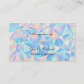 ブルーオパールストーンデザイン名刺 名刺 (裏面)