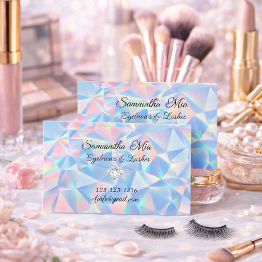 ブルーオパールストーンデザイン名刺 名刺