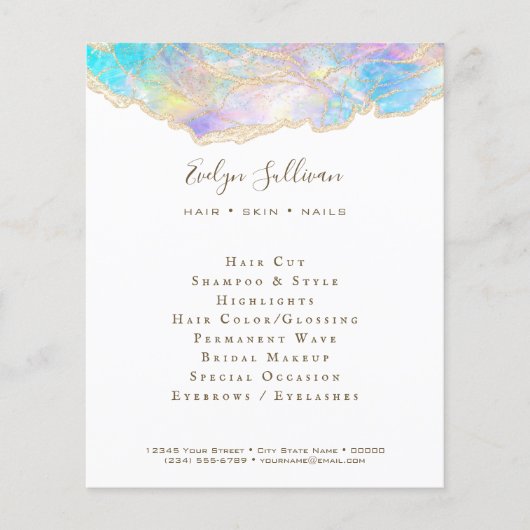 ブルーオパールフライヤー チラシ (正面)