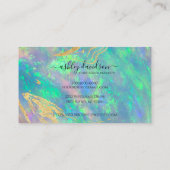 ブルーオパールモダンプロフェッショナルアポイントメントカード 予約カード (裏面)