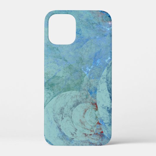 ブルーオパール抽象画 Case-Mate iPhoneケース (裏面)