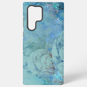 ブルーオパール抽象芸術 SAMSUNG GALAXY S22 ULTRAケース