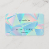 ブルーオパール石デザイン名刺 名刺 (裏面)