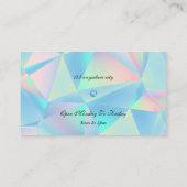 ブルーオパール石デザイン名刺 名刺 (裏面)