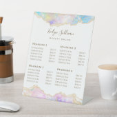 ブルーオパール美しいサロン価格表台座記号 台座サイン (インサイチュ)