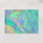 ブルーオパール虹彩色サンキュービジネスカード 名刺 (裏面)