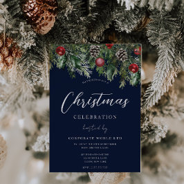 ブルーオフィス企業のクリスマスパーティー 招待状