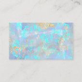 ブルーオフェイクフォイル感謝していユー名刺 名刺 (裏面)