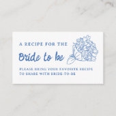 ブルーオフザマーケットブライダルシャワー共有Aレシピ エンクロージャーカード (正面)