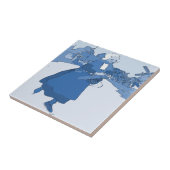 ブルーオランダガールスケートで滑る タイル (側面)