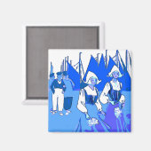 ブルーオランダガールズ マグネット (正面/裏面)