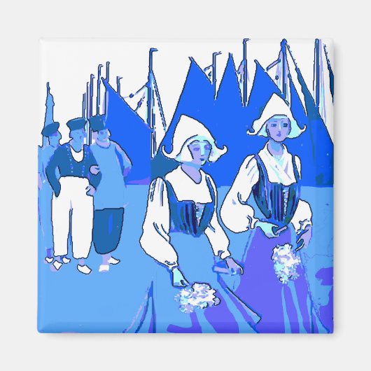 ブルーオランダガールズ マグネット (正面)