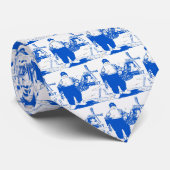 ブルーオランダボーイアンドウィンドミル ネクタイ (ロール)