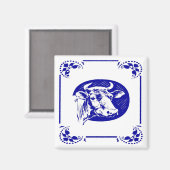 ブルーオランダ牛 マグネット (正面/裏面)