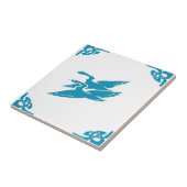 ブルーオランダ飛んでいるゲーゼ タイル (側面)