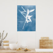 ブルーオリーブグローブヴィンテージキッチンシアン写真 ポスター (キッチン)