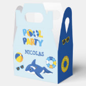 ブルーオルカフロートプールパーティー フェイバーボックス (オープン)