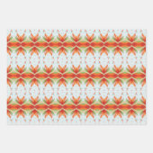 ブルーオレンジと緑の毎日のギフトラップ ラッピングペーパーシート (正面)