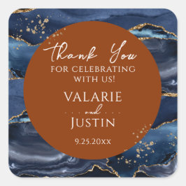 ブルーオレンジアゲートサンキュースクエアスティック スクエアシール