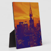 ブルーオレンジアポップ・アートのートニューヨークシティ フォトプラーク (側面)