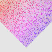 ブルーオレンジイエローピンクモザイク抽象芸術パターン 薄葉紙 (詳細)