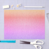 ブルーオレンジイエローピンクモザイク抽象芸術パターン 薄葉紙 (クラフト)